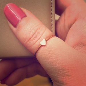 Catbird Rose Gold Heart Ring